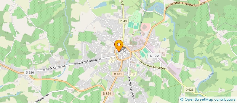 localisation de l'entreprise MADAME VERONIQUE VRINAT  EAUZE