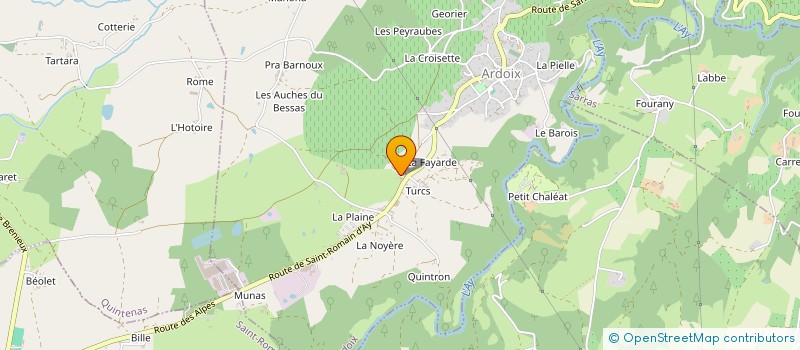localisation de l'entreprise MADAME VERONIQUE VUAILLAT à ARDOIX