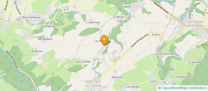 localisation de l'entreprise MADAME VERONIQUE VUILLERME  SAINT-PAUL-SUR-YENNE