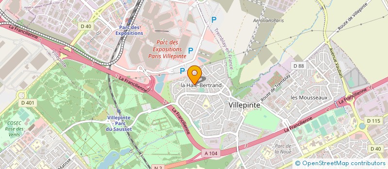 localisation de l'entreprise MADAME VERONIQUE WAGNER  VILLEPINTE