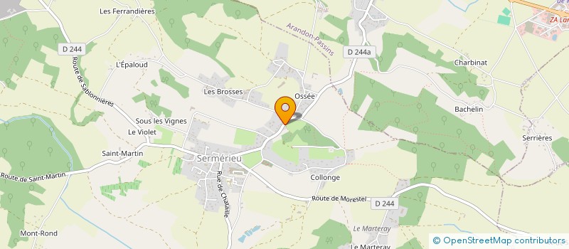 localisation de l'entreprise MADAME VERONIQUE WALKOWIAK à SERMERIEU