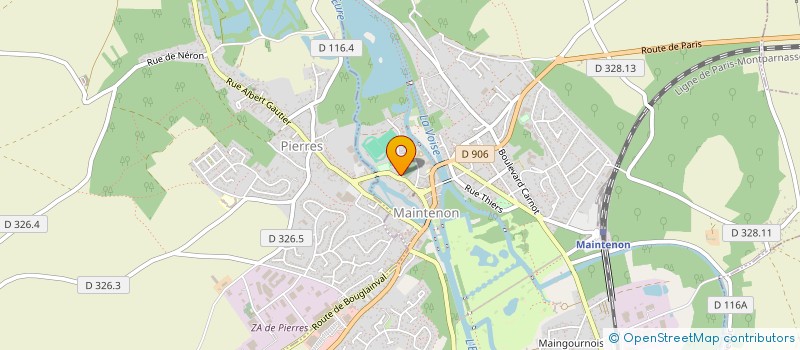 localisation de l'entreprise MADAME VERONIQUE WAX à MAINTENON