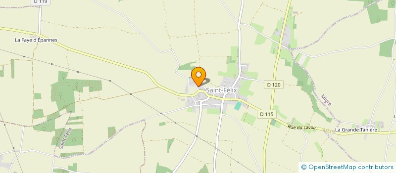 localisation de l'entreprise MADAME VERONIQUE WIART  SAINT-FELIX