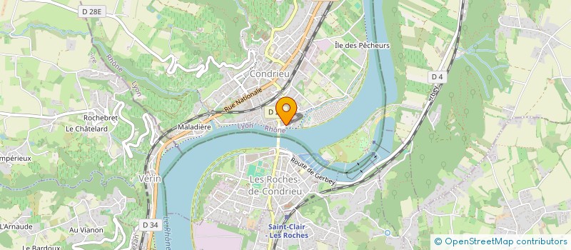 localisation de l'entreprise MADAME VERONIQUE WOINET  CONDRIEU