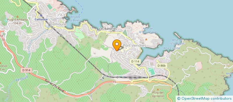 localisation de l'entreprise MADAME VERONIQUE WOLFF  PORT-VENDRES