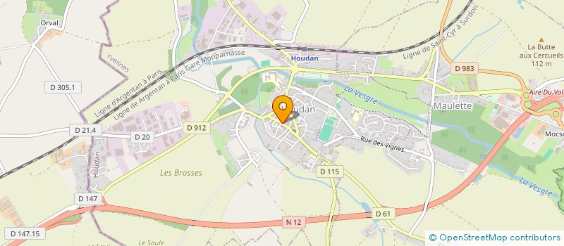 localisation de l'entreprise MADAME VERONIQUE WOLKAERT  HOUDAN