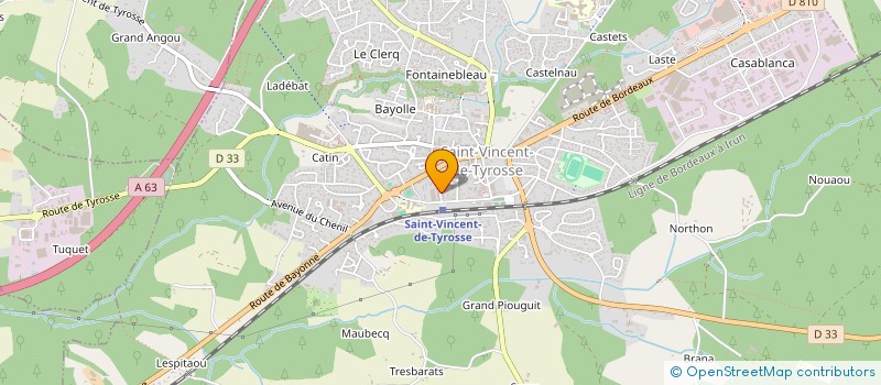 localisation de l'entreprise MADAME VERONIQUE WORTH  SAINT-VINCENT-DE-TYROSSE