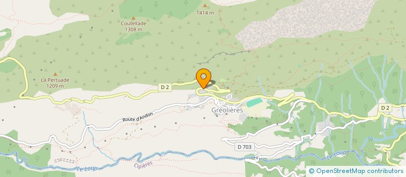 localisation de l'entreprise MADAME VERONIQUE ZABAY  GREOLIERES