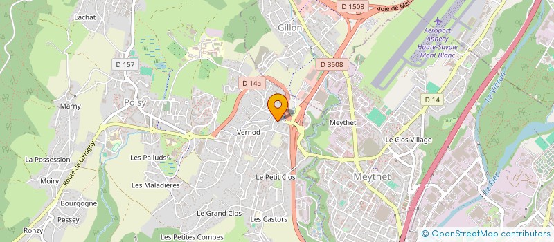 localisation de l'entreprise MADAME VERONIQUE ZANARDI  POISY