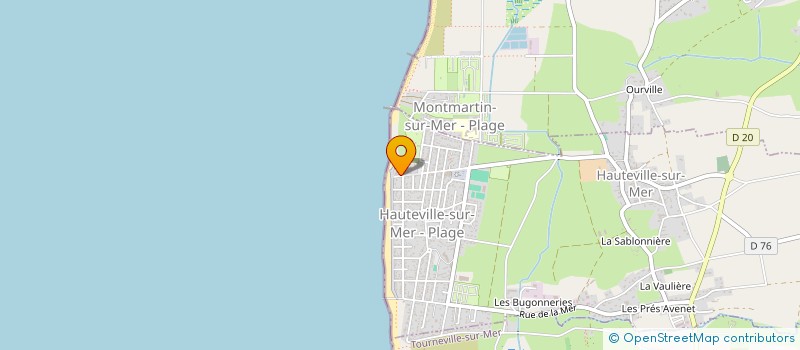 localisation de l'entreprise MADAME VERONIQUE ZIAJKO  HAUTEVILLE-SUR-MER
