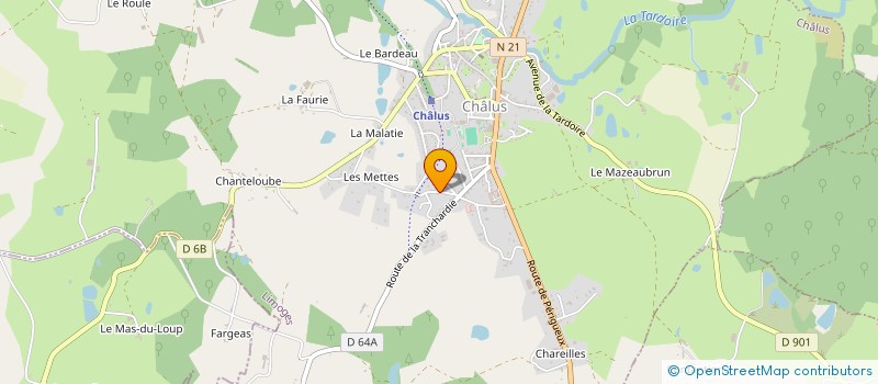 localisation de l'entreprise MADAME VERONISSA LOPIDORIN à CHALUS