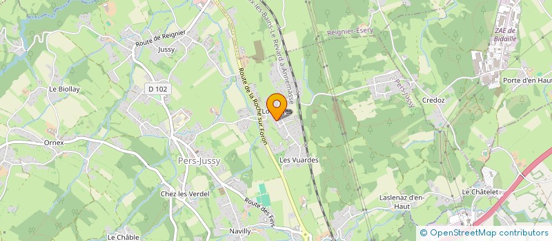 localisation de l'entreprise MADAME VERONQIUE SOULAY  PERS-JUSSY