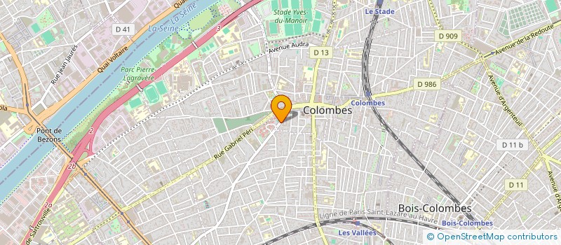localisation de l'entreprise MADAME VEROUZE BOUGOUFFA à COLOMBES