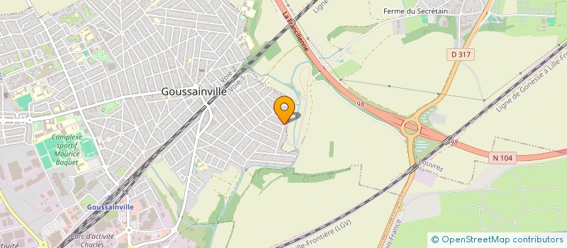 localisation de l'entreprise MADAME VESNA ZIVOTIC  GOUSSAINVILLE