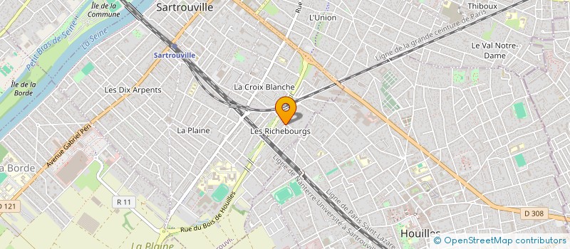 localisation de l'entreprise MADAME VETRITTI GEOVANA  SARTROUVILLE