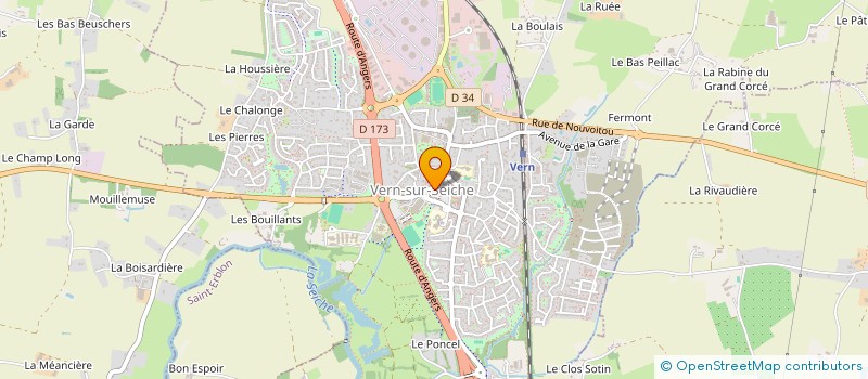 localisation de l'entreprise MADAME VIANNETTE BERTHIER  VERN-SUR-SEICHE