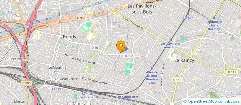 localisation de l'entreprise MADAME VICA CEBOTARI  BONDY