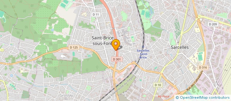 localisation de l'entreprise MADAME VICA OSTAP à ST BRICE SOUS FORET