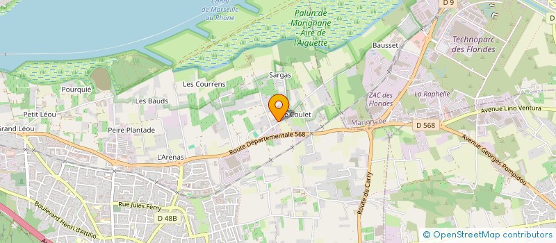 localisation de l'entreprise MADAME VICKY GERMAIN  CHATEAUNEUF-LES-MARTIGUES