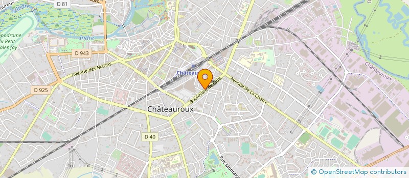 localisation de l'entreprise MADAME VICKY LABESSE à CHATEAUROUX