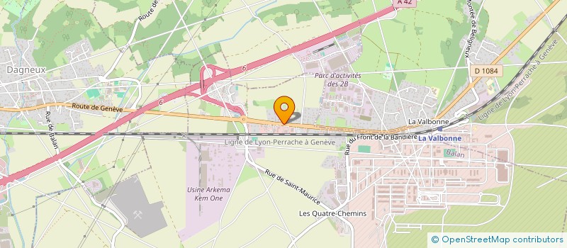 localisation de l'entreprise MADAME VICKY PEILLEX  BALAN