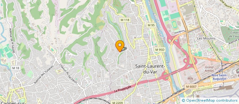 localisation de l'entreprise MADAME VICKY VAN DEN BROECK  SAINT-LAURENT-DU-VAR