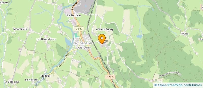 localisation de l'entreprise MADAME VICTOIRE ALLOING  LA CHAPELLE-SOUS-DUN