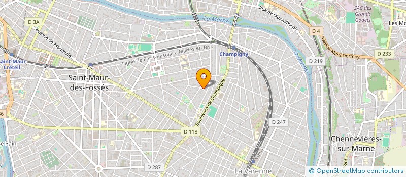 localisation de l'entreprise MADAME VICTOIRE BELVEZE à SAINT-MAUR-DES-FOSSES