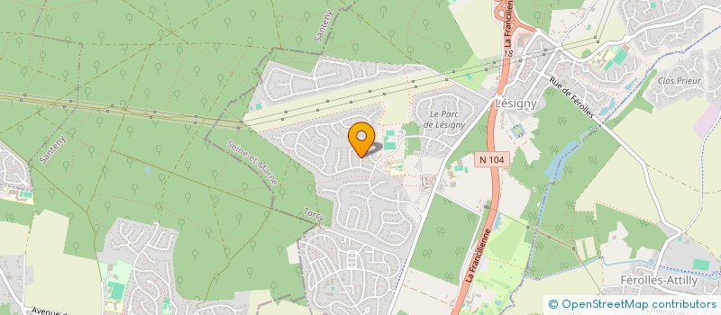 localisation de l'entreprise MADAME VICTOIRE BERGER  LESIGNY