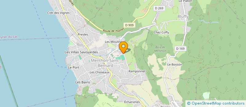 localisation de l'entreprise MADAME VICTOIRE BROCART  MENTHON-SAINT-BERNARD