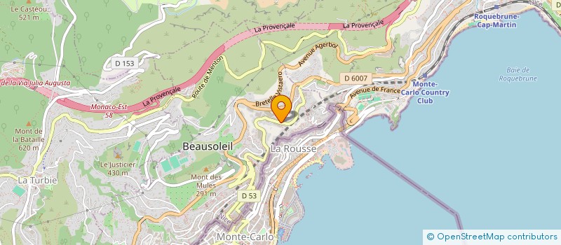 localisation de l'entreprise MADAME VICTOIRE CARONI à BEAUSOLEIL