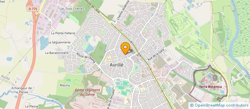 localisation de l'entreprise MADAME VICTOIRE COUSSIERE  AVRILLE