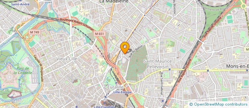 localisation de l'entreprise MADAME VICTOIRE DALAMEL DE BOURNET à LA MADELEINE