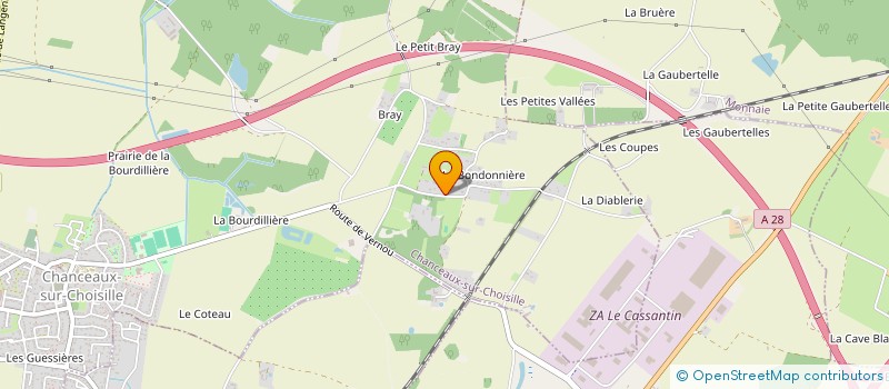 localisation de l'entreprise MADAME VICTOIRE LEVRAUD  CHANCEAUX-SUR-CHOISILLE