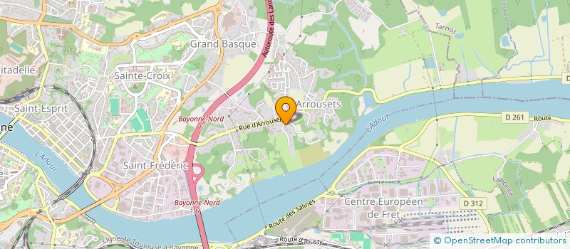 localisation de l'entreprise MADAME VICTOIRE MARTIN  BAYONNE