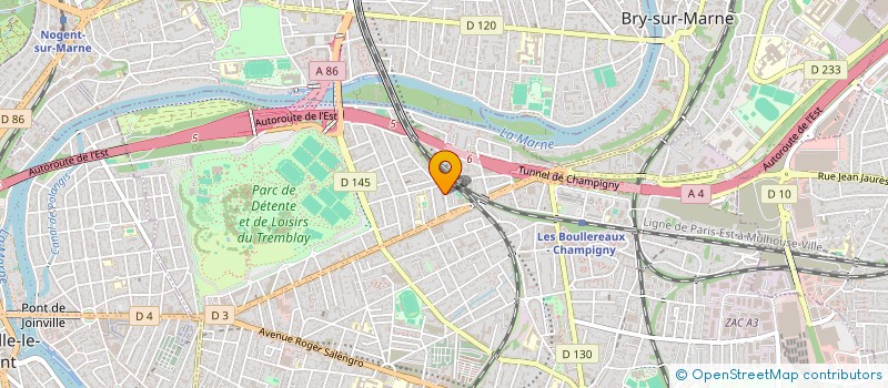 localisation de l'entreprise MADAME VICTOIRE MBAPPE MBAPPE  CHAMPIGNY-SUR-MARNE