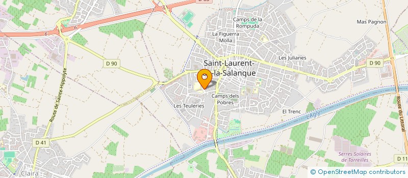 localisation de l'entreprise MADAME VICTOIRE TESTA  SAINT-LAURENT-DE-LA-SALANQUE