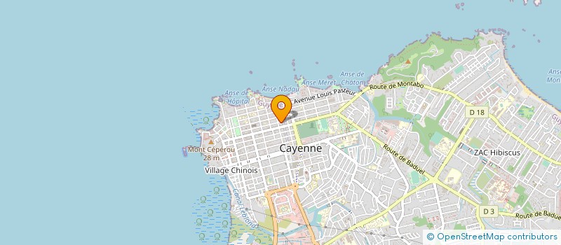 localisation de l'entreprise MADAME VICTOIRE VALDEC à CAYENNE