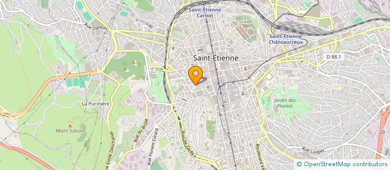 localisation de l'entreprise MADAME VICTORIA BAIN à SAINT-ETIENNE