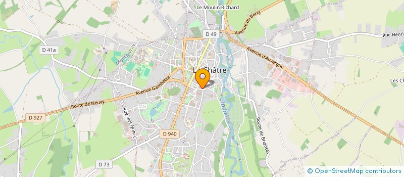 localisation de l'entreprise MADAME VICTORIA BELLIARD à LA CHATRE