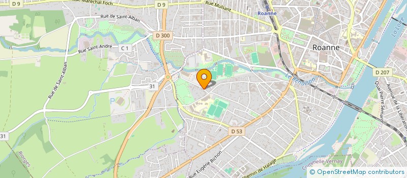 localisation de l'entreprise MADAME VICTORIA BOCHARD  ROANNE