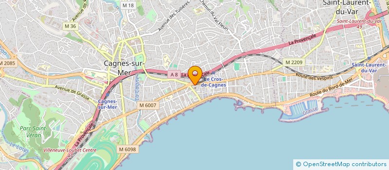 localisation de l'entreprise MADAME VICTORIA BONDAR à CAGNES-SUR-MER