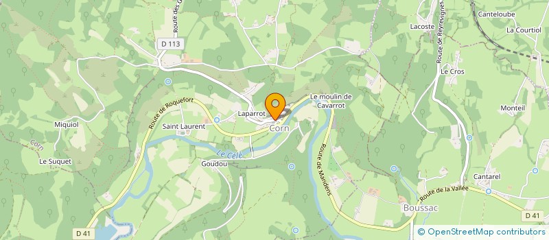 localisation de l'entreprise MADAME VICTORIA BORNET  CORN