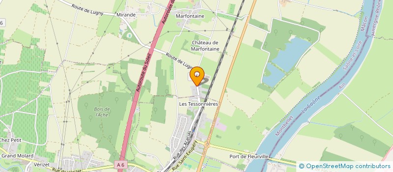 localisation de l'entreprise MADAME VICTORIA BUCHET  MONTBELLET