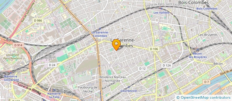 localisation de l'entreprise MADAME VICTORIA DE BELILOVSKY  LA GARENNE-COLOMBES