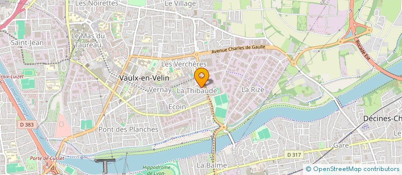 localisation de l'entreprise MADAME VICTORIA DE CASSIN  VAULX-EN-VELIN