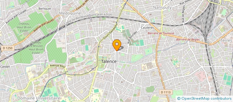 localisation de l'entreprise MADAME VICTORIA DUGUE  TALENCE