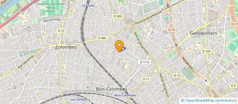localisation de l'entreprise MADAME VICTORIA FAVRON à BOIS-COLOMBES