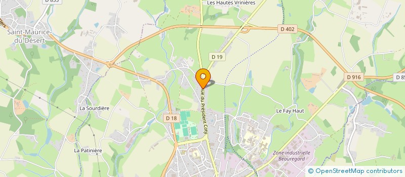 localisation de l'entreprise MADAME VICTORIA GALLIER à LA FERTE MACE