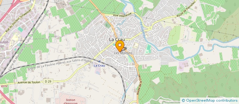 localisation de l'entreprise MADAME VICTORIA GERVASON  LA CRAU